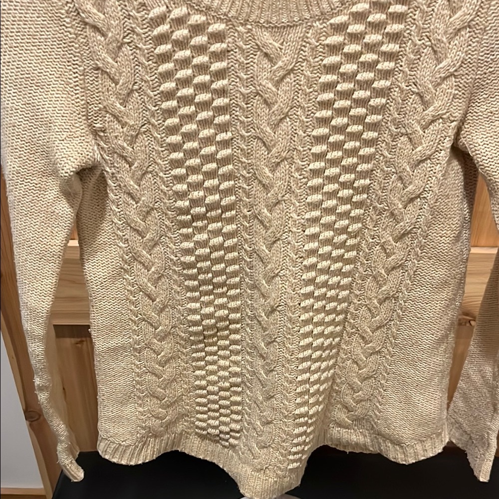 J. Crew Beige Cable Knit Sweater - Picture 10 of 15